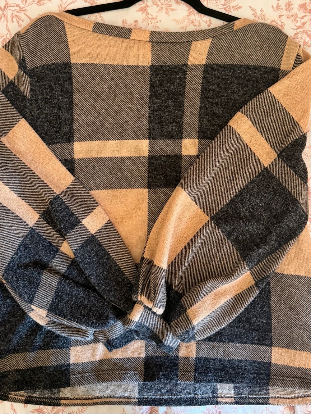 “Perfect" Plaid Sweater Top